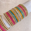 Saskia Luxury Multicolour Bangle Set - SOKORA JEWELSSaskia Luxury Multicolour Bangle SetBANGLES