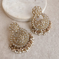 Seema Earrings - Peach - SOKORA JEWELSSeema Earrings - Peach