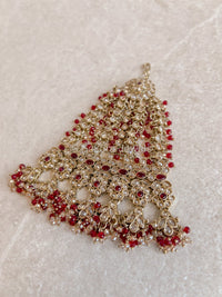 Seema Jhumar - Red - SOKORA JEWELSSeema Jhumar - Red