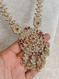 Seema Long Haar - Maroon - SOKORA JEWELSSeema Long Haar - Maroon