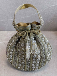 Sequin & Bead Potli Bag - 3 Colour Options - SOKORA JEWELSSequin & Bead Potli Bag - 3 Colour Options