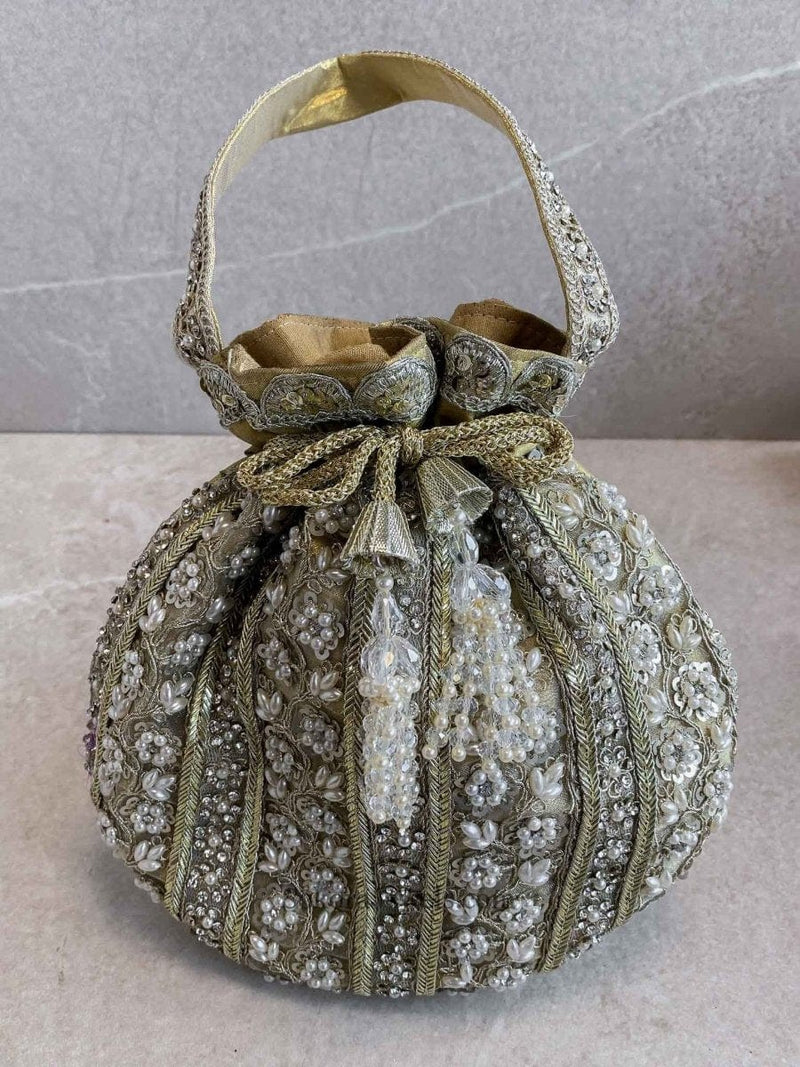 Sequin & Bead Potli Bag - 3 Colour Options - SOKORA JEWELSSequin & Bead Potli Bag - 3 Colour Options