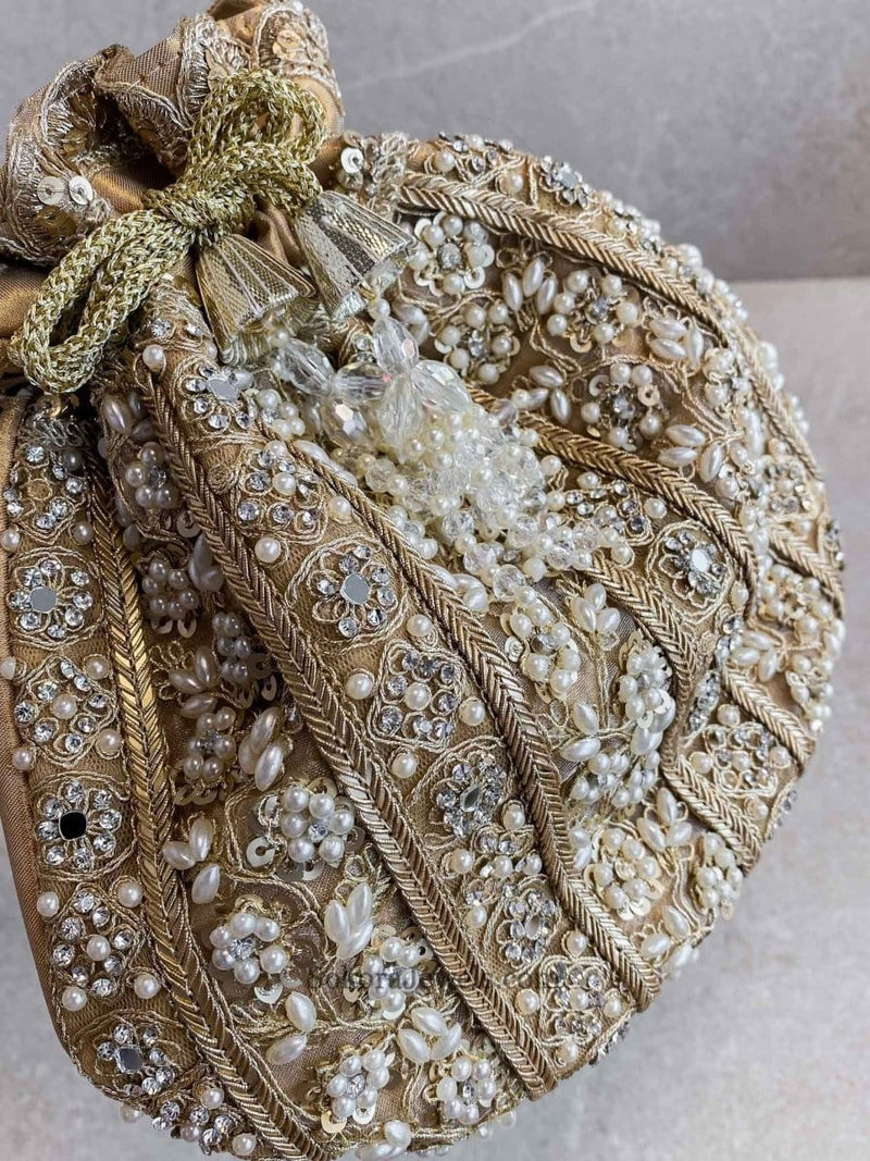 Sequin & Bead Potli Bag - 3 Colour Options - SOKORA JEWELSSequin & Bead Potli Bag - 3 Colour Options