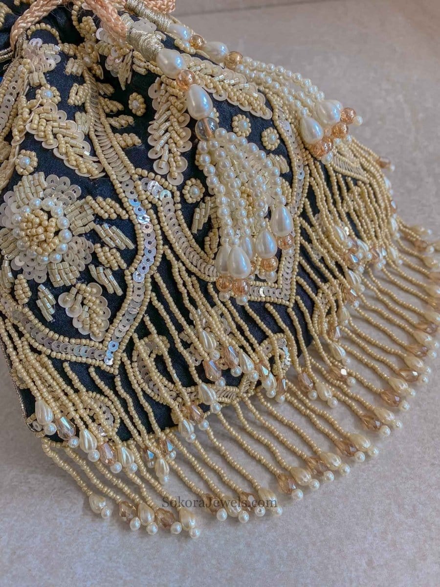 Sequin & Tassel Potli Bag - 4 Colour Options - SOKORA JEWELSSequin & Tassel Potli Bag - 4 Colour Options
