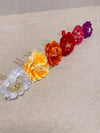 Set of 3 Flower Hair Pieces - 6 Colours - SOKORA JEWELSSet of 3 Flower Hair Pieces - 6 Colours