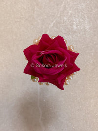 Set of 3 Flower Hair Pieces - 7 Colour Options - SOKORA JEWELSSet of 3 Flower Hair Pieces - 7 Colour Options