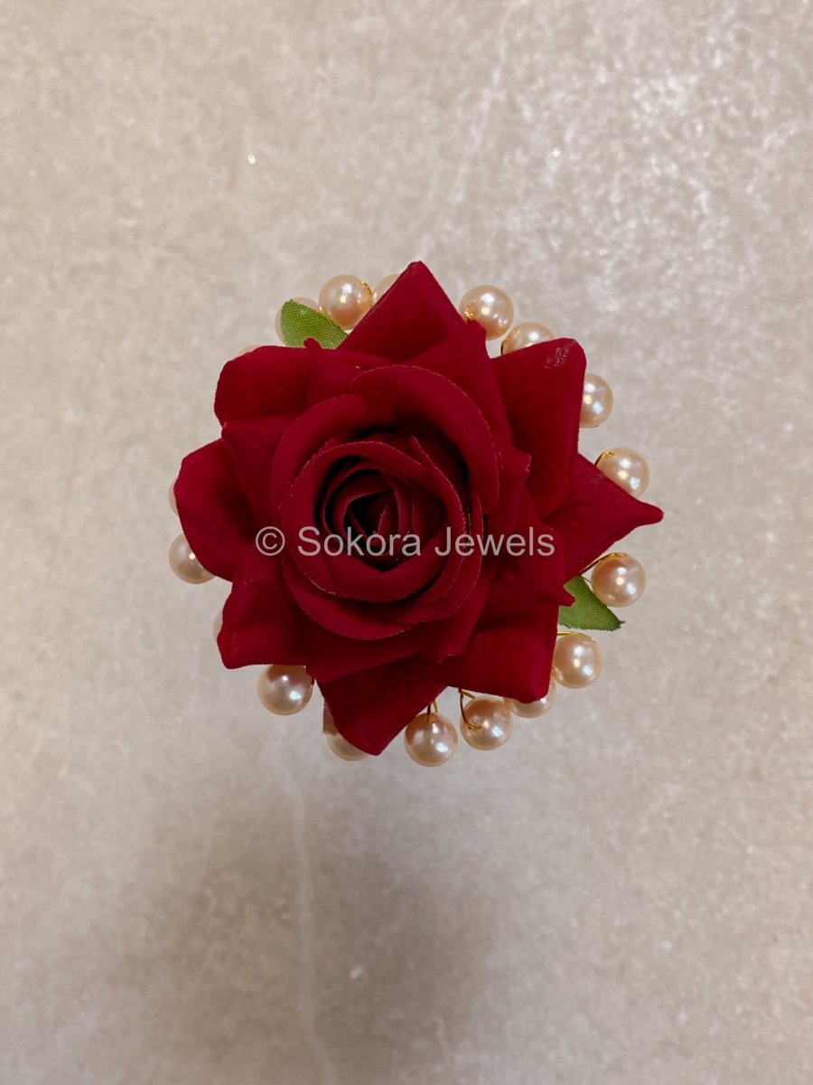 Set of 3 Flower Hair Pieces - 7 Colour Options - SOKORA JEWELSSet of 3 Flower Hair Pieces - 7 Colour Options