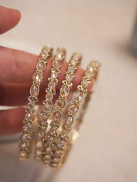Set of 4 Champagne Crystal Bangles - SOKORA JEWELSSet of 4 Champagne Crystal BanglesBANGLES