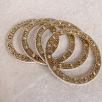 Set of 4 Tall Intricate Crystal Bangles - SOKORA JEWELSSet of 4 Tall Intricate Crystal BanglesBANGLES