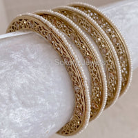 Set of 4 Tall Intricate Crystal Bangles - SOKORA JEWELSSet of 4 Tall Intricate Crystal BanglesBANGLES