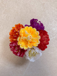 Set of 6 Mixed Flower Hair Pieces - SOKORA JEWELSSet of 6 Mixed Flower Hair Pieces