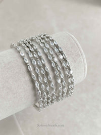 Set of 8 Crystal Bangles- Gold/ Silver - SOKORA JEWELSSet of 8 Crystal Bangles- Gold/ SilverBANGLES