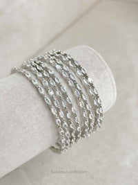 Set of 8 Crystal Bangles- Gold/ Silver - SOKORA JEWELSSet of 8 Crystal Bangles- Gold/ SilverBANGLES