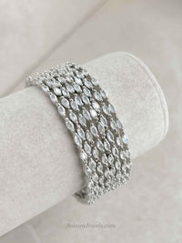 Set of 8 Crystal Bangles- Gold/ Silver - SOKORA JEWELSSet of 8 Crystal Bangles- Gold/ SilverBANGLES