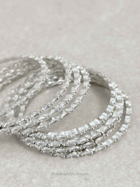 Set of 8 Crystal Bangles- Gold/ Silver - SOKORA JEWELSSet of 8 Crystal Bangles- Gold/ SilverBANGLES