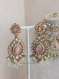 Shalini Pastel Bridal Choker & Necklace set - SOKORA JEWELSShalini Pastel Bridal Choker & Necklace setnecklace sets