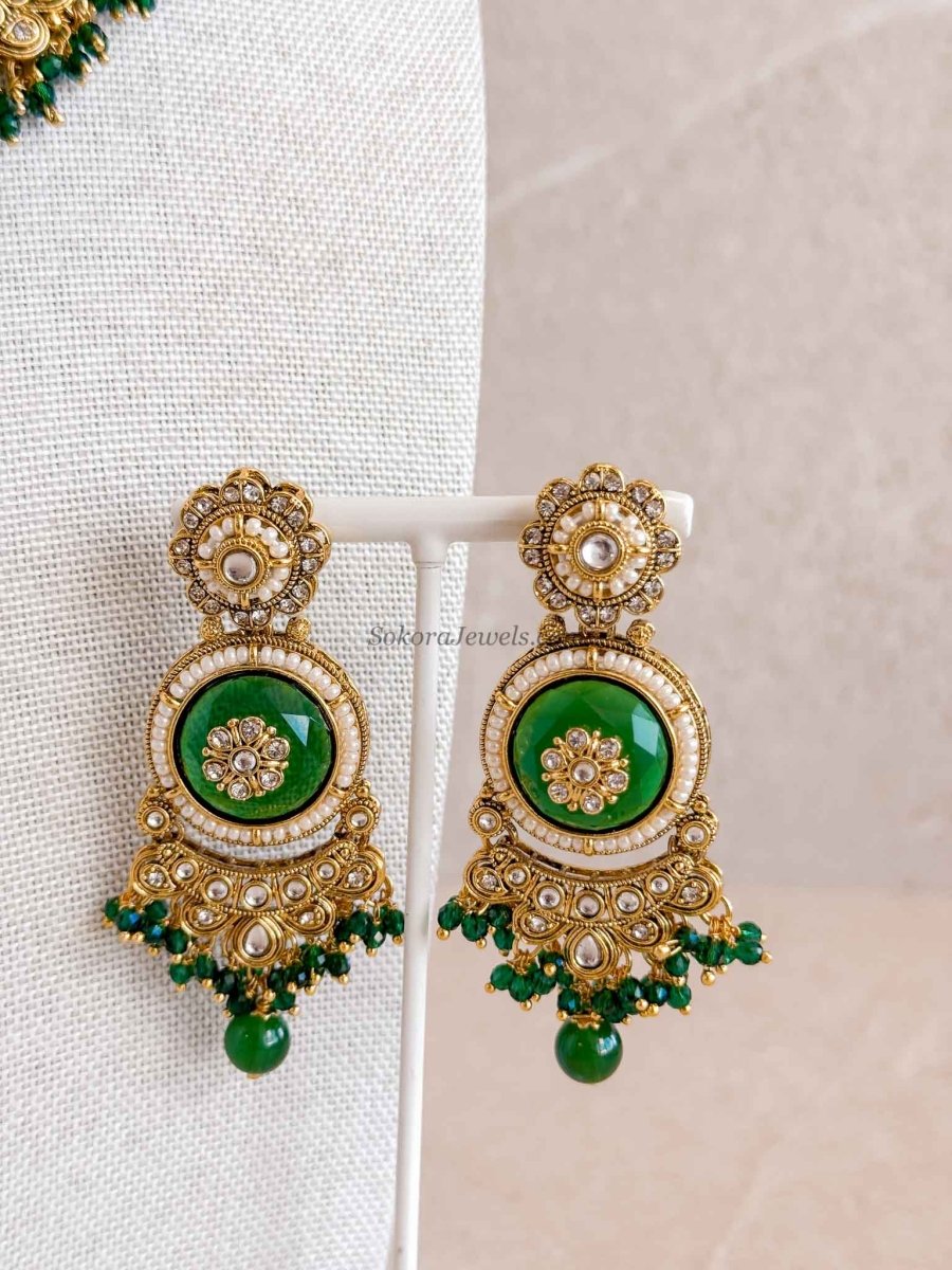 Sheekha Faux Kundan Choker Set - SOKORA JEWELSSheekha Faux Kundan Choker Set