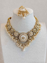 Sheekha Faux Kundan Choker Set - SOKORA JEWELSSheekha Faux Kundan Choker Set