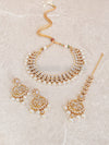 Shelly Faux Kundan Set - Pearl - SOKORA JEWELSShelly Faux Kundan Set - PearlNECKLACE SETS