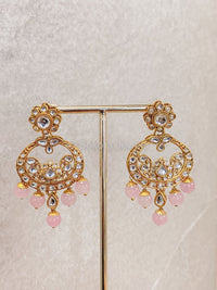 Shelly Faux Kundan Set - Pink - SOKORA JEWELSShelly Faux Kundan Set - PinkNECKLACE SETS