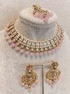 Shelly Faux Kundan Set - Pink - SOKORA JEWELSShelly Faux Kundan Set - PinkNECKLACE SETS