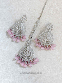 Shetal Silver Earring & Tikka sets - SOKORA JEWELSShetal Silver Earring & Tikka sets
