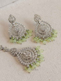Shetal Silver Earring & Tikka sets - SOKORA JEWELSShetal Silver Earring & Tikka sets