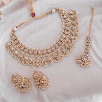 Shila Faux Kundan Set - White - SOKORA JEWELSShila Faux Kundan Set - WhiteNECKLACE SETS