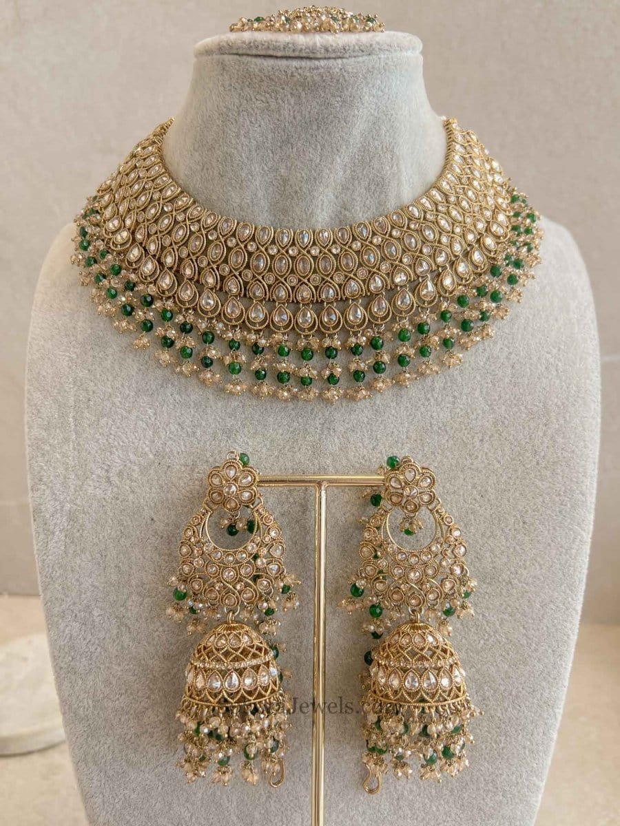 Sidra Bridal Necklace Set - SOKORA JEWELSSidra Bridal Necklace Set