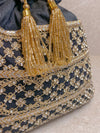 Silk & Stonework Potli Bag - SOKORA JEWELSSilk & Stonework Potli Bag