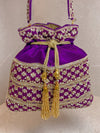 Silk & Stonework Potli Bag - SOKORA JEWELSSilk & Stonework Potli Bag