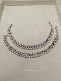 Silver and Pearl Anklets - SOKORA JEWELSSilver and Pearl Anklets