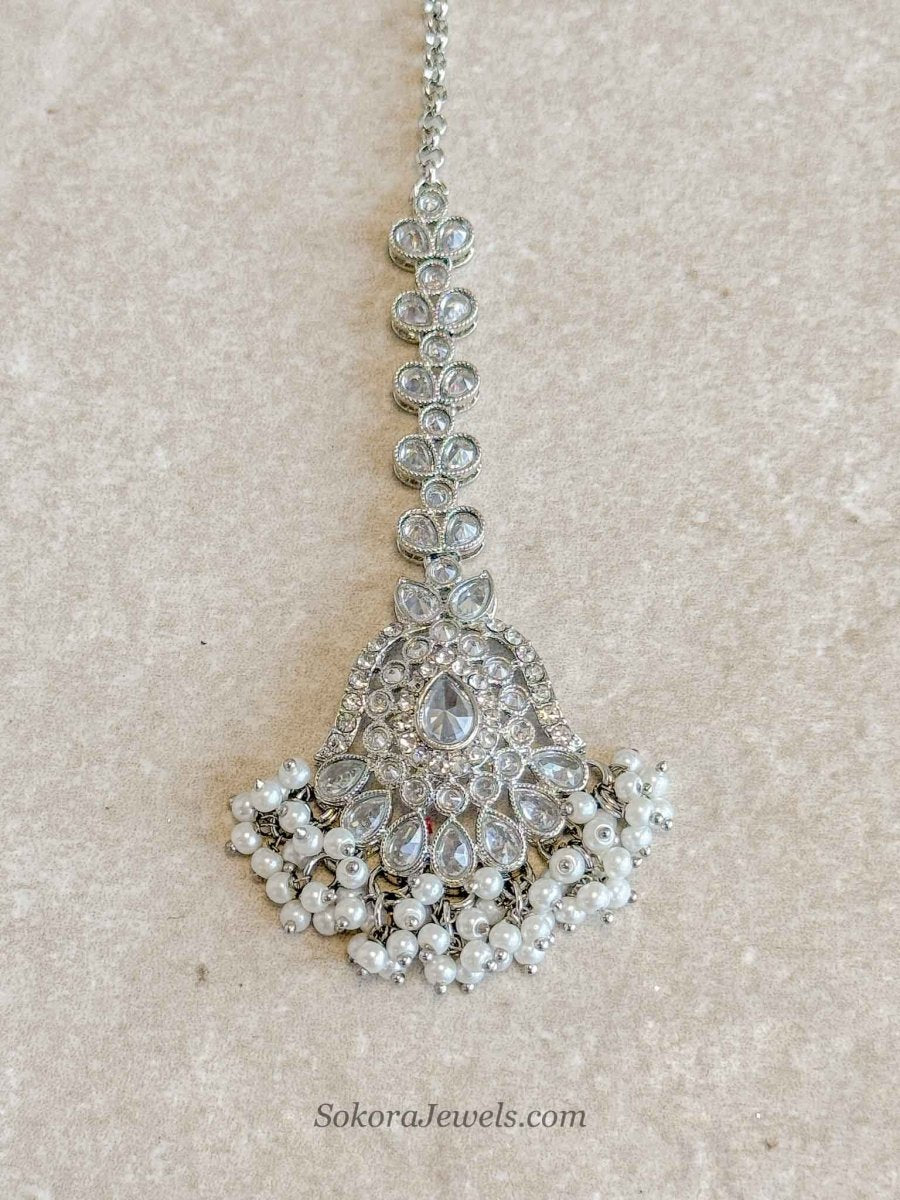Silver and Pearl Tikka - SOKORA JEWELSSilver and Pearl Tikka