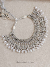 Silver Bridal Necklace - SOKORA JEWELSSilver Bridal Necklace