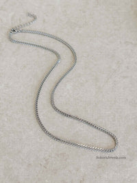 Silver Chain Necklace - SOKORA JEWELSSilver Chain Necklace