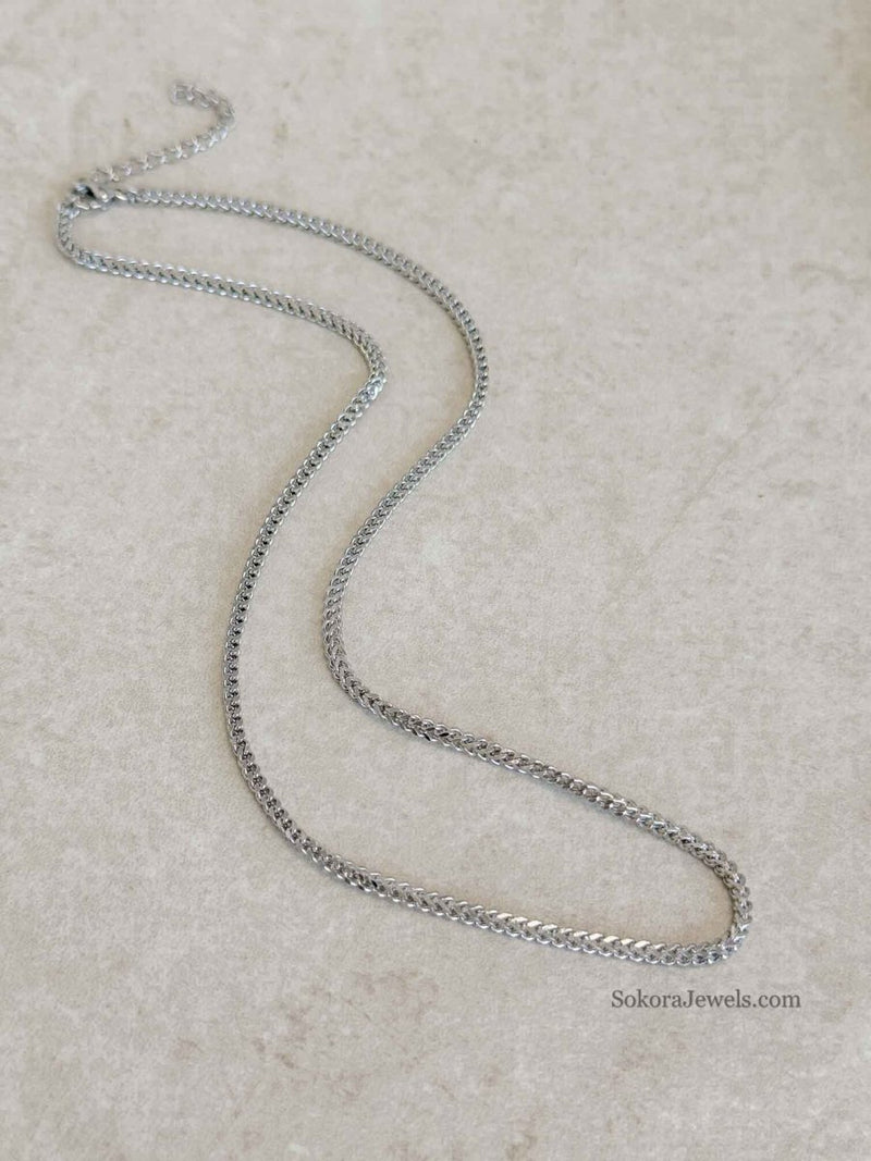 Silver Chain Necklace - SOKORA JEWELSSilver Chain Necklace