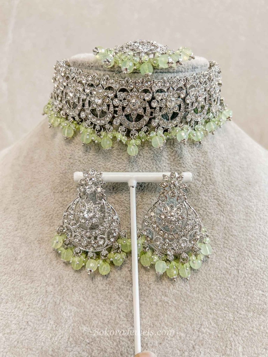 Silver Choker Sets - SOKORA JEWELSSilver Choker Sets