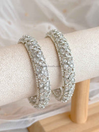 Silver Chunky Kada Bangles - SOKORA JEWELSSilver Chunky Kada BanglesBANGLES