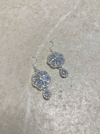 Silver Crystal Drop Earrings - SOKORA JEWELSSilver Crystal Drop Earrings