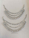 Silver Crystal Earring chains - SOKORA JEWELSSilver Crystal Earring chainsEARRINGS