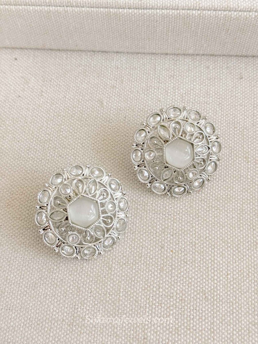Silver Crystal Earring Tops - SOKORA JEWELSSilver Crystal Earring Topsstuds and tops