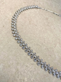 Silver Crystal Waist chain - SOKORA JEWELSSilver Crystal Waist chain