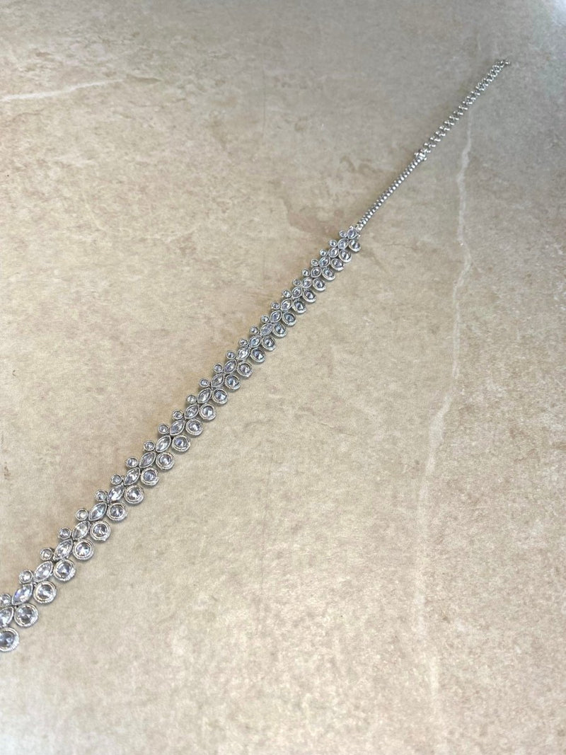 Silver Crystal Waist chain - SOKORA JEWELSSilver Crystal Waist chain