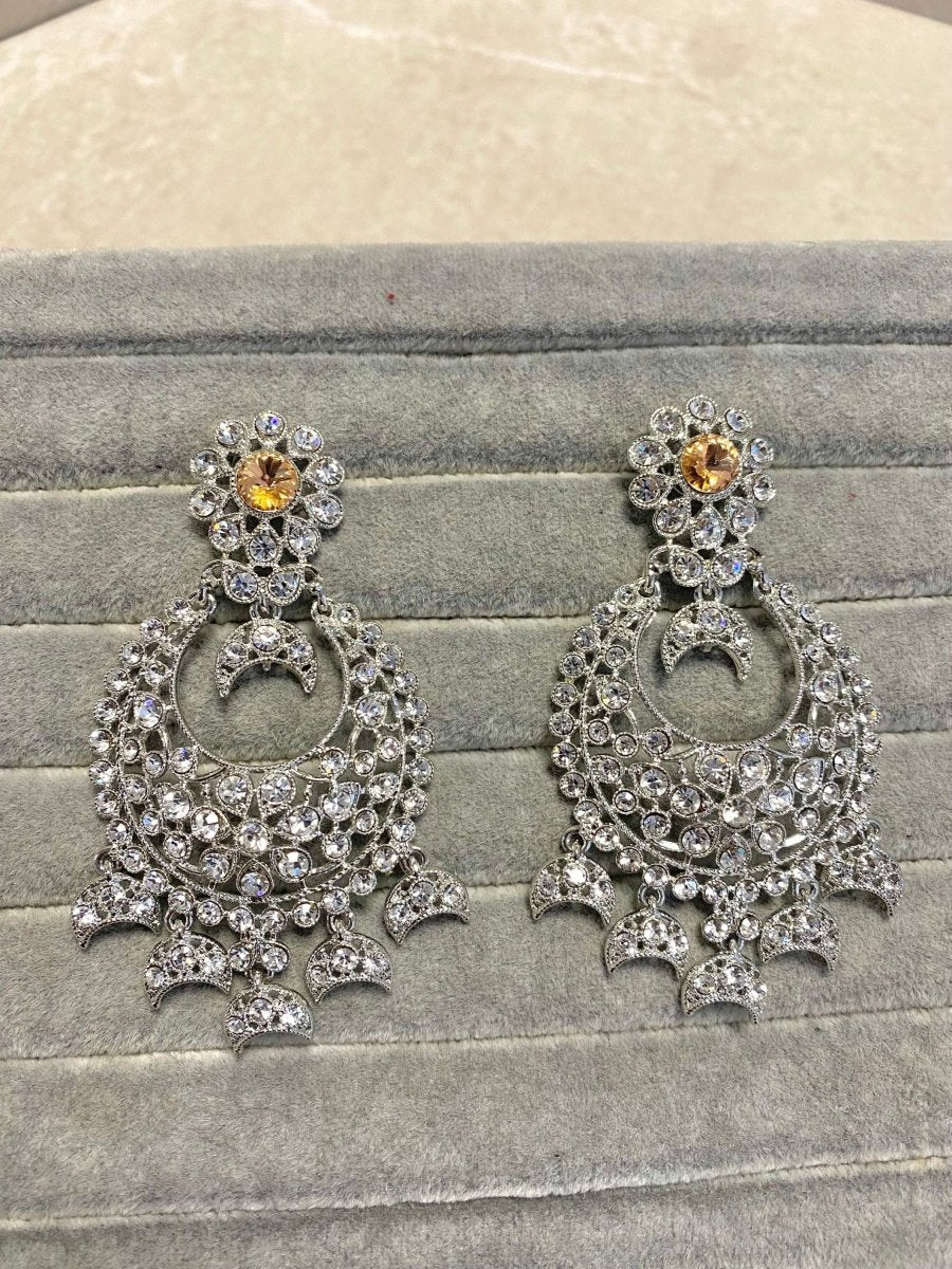 Silver Earrings - Peach - SOKORA JEWELSSilver Earrings - Peach