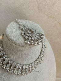 Silver Ghungroo Necklace Set - Silver - SOKORA JEWELSSilver Ghungroo Necklace Set - Silver