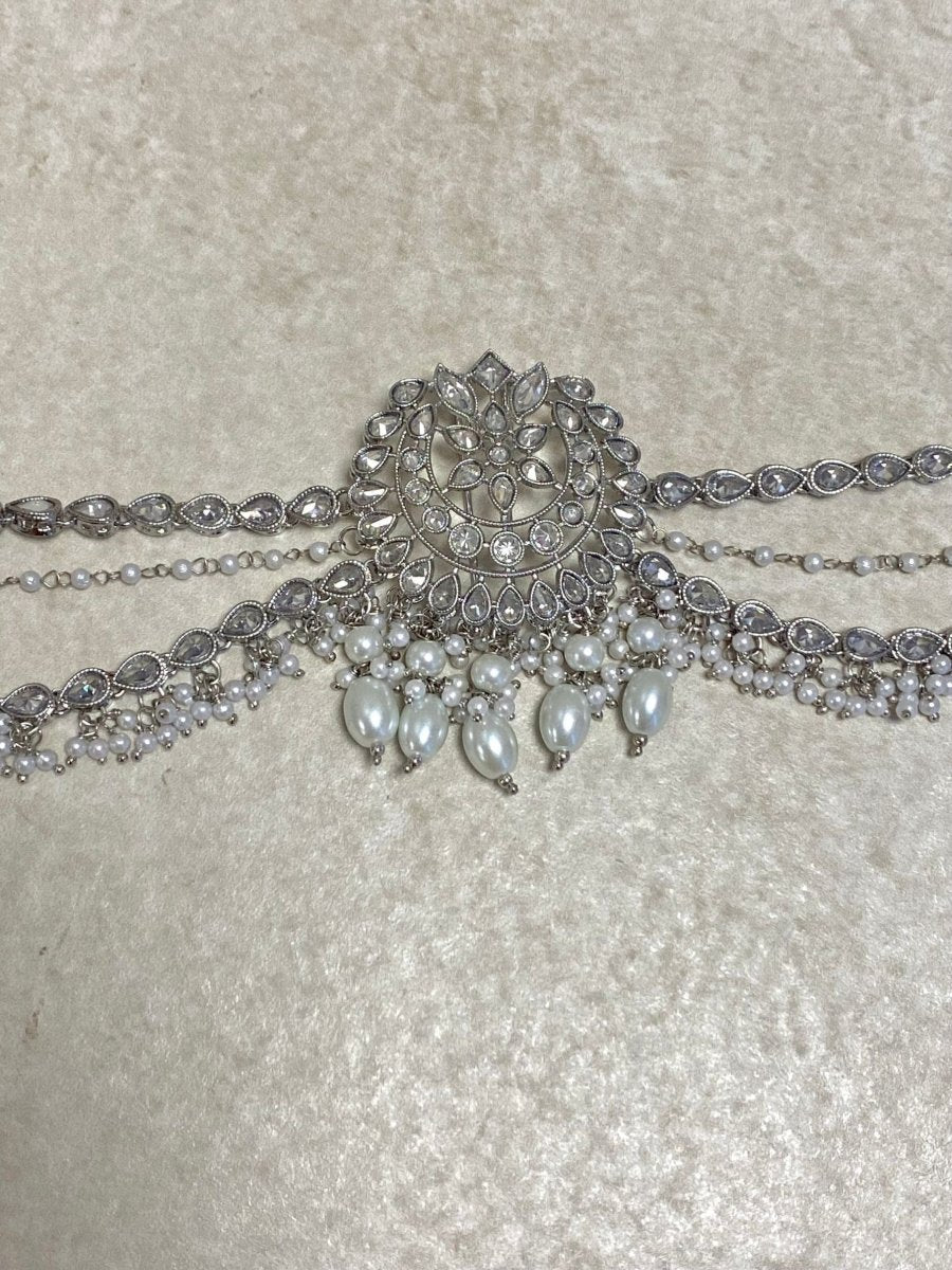 Silver Hair Bun Accessory - SOKORA JEWELSSilver Hair Bun Accessory