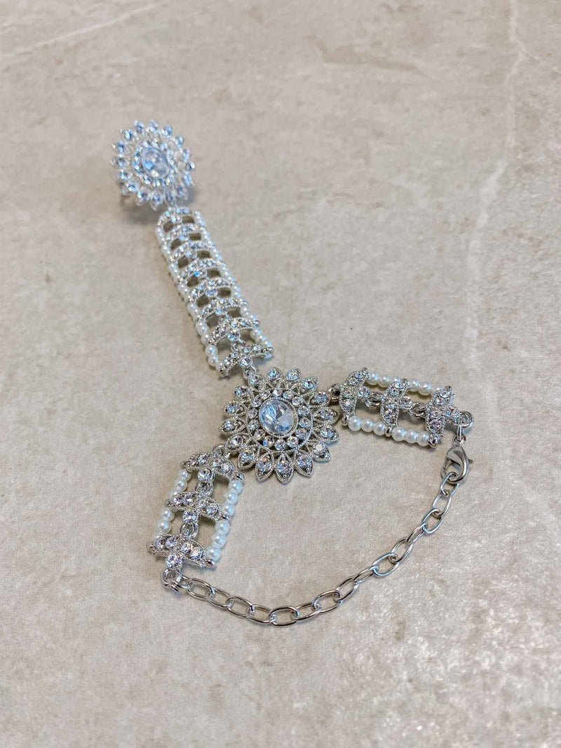 Silver Hand Harness - Pearl - SOKORA JEWELSSilver Hand Harness - Pearl
