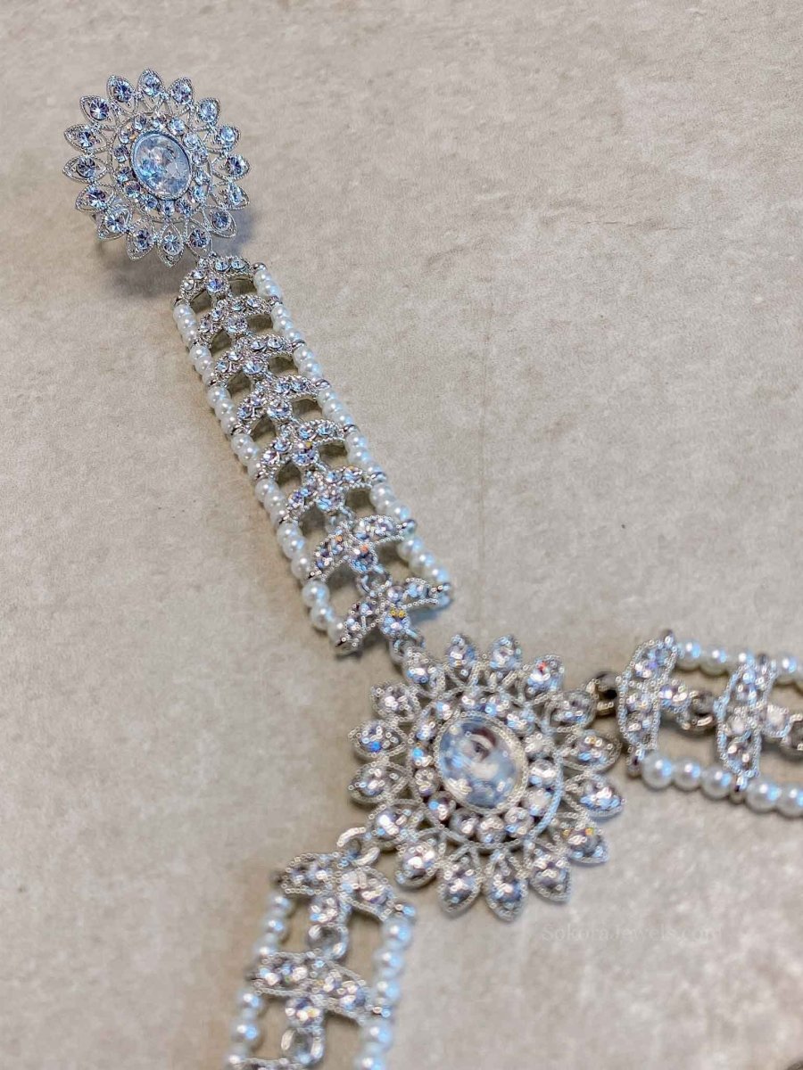 Silver Hand Harness - Pearl - SOKORA JEWELSSilver Hand Harness - Pearl