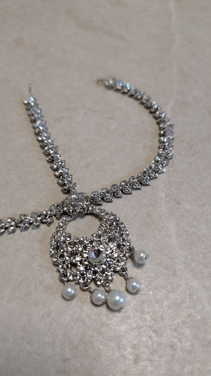 Silver Mathapatti - Pearl - SOKORA JEWELSSilver Mathapatti - Pearl