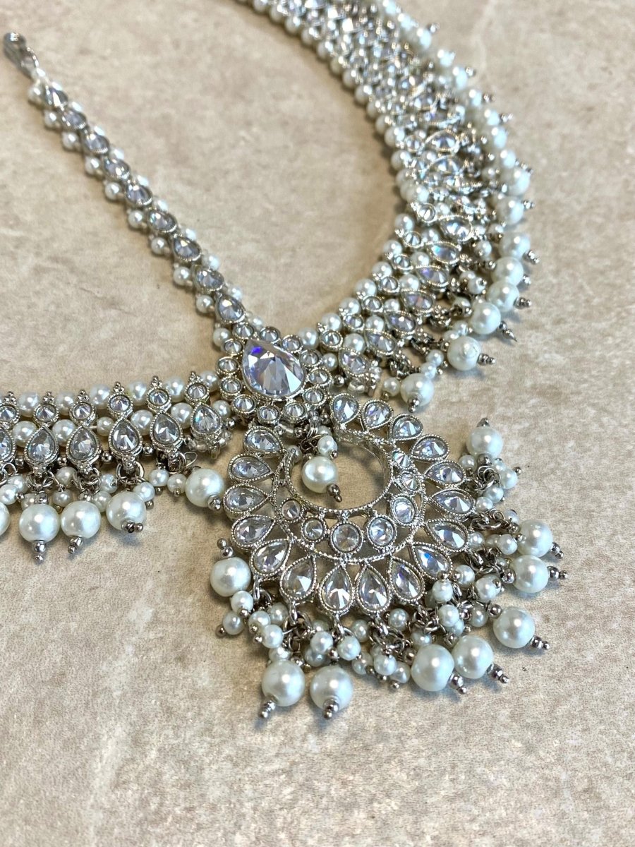 Silver Mathapatti - Pearl - SOKORA JEWELSSilver Mathapatti - Pearl